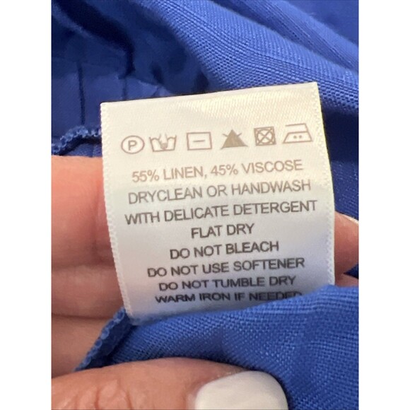 Mixed Neptune Linen Jumpsuit Cobalt Blue Size XS EUC Retail $178 - Picture 9 of 12